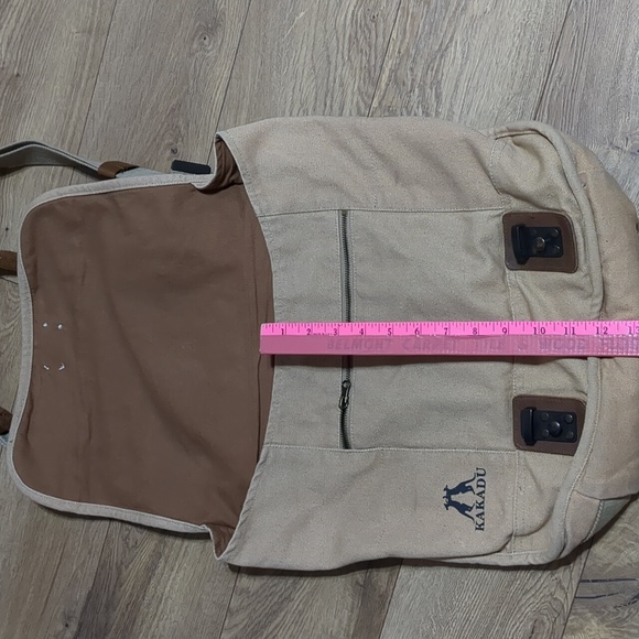 Kakadu Traders Australia Messenger Satchel Tan Bag - Picture 6 of 12